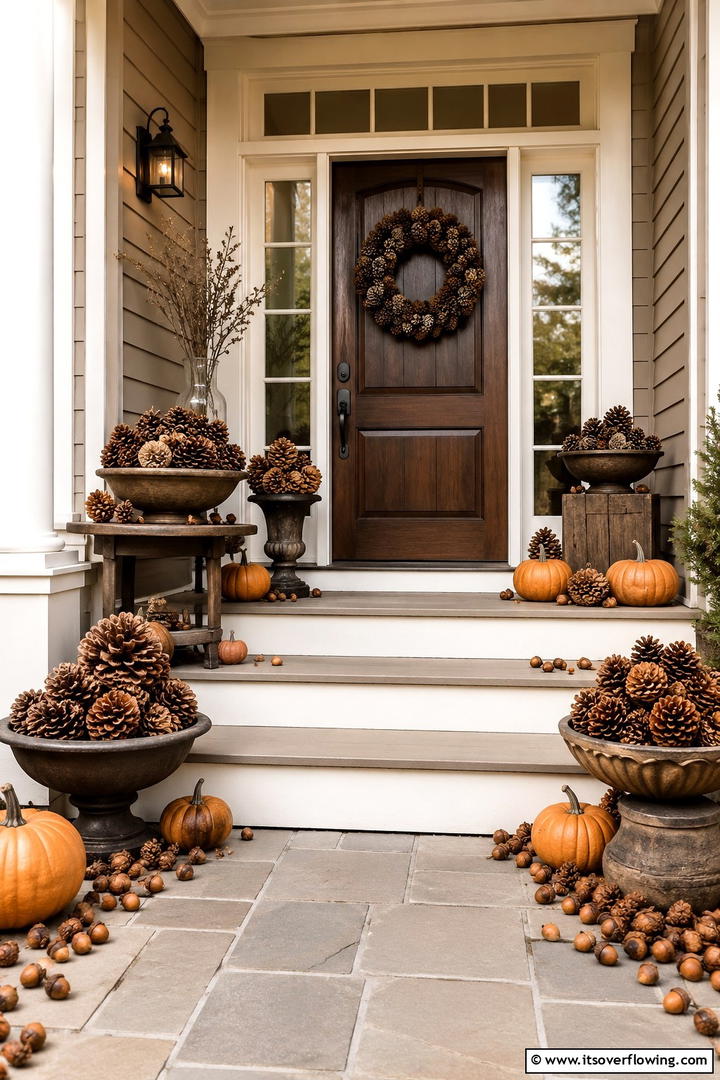 Window Box Fall Flower Showcase Porch - 50 Fall Porch Decor Ideas for Welcoming Outdoor Spaces
