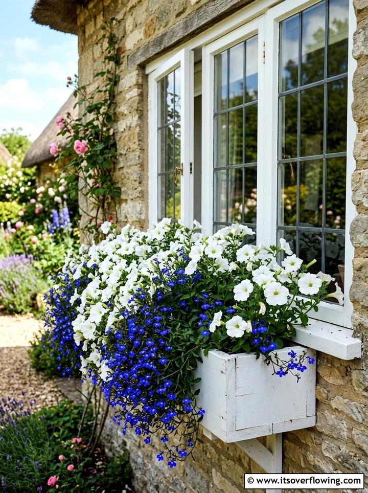Window Box Flower - 25 backyard ideas with container garden