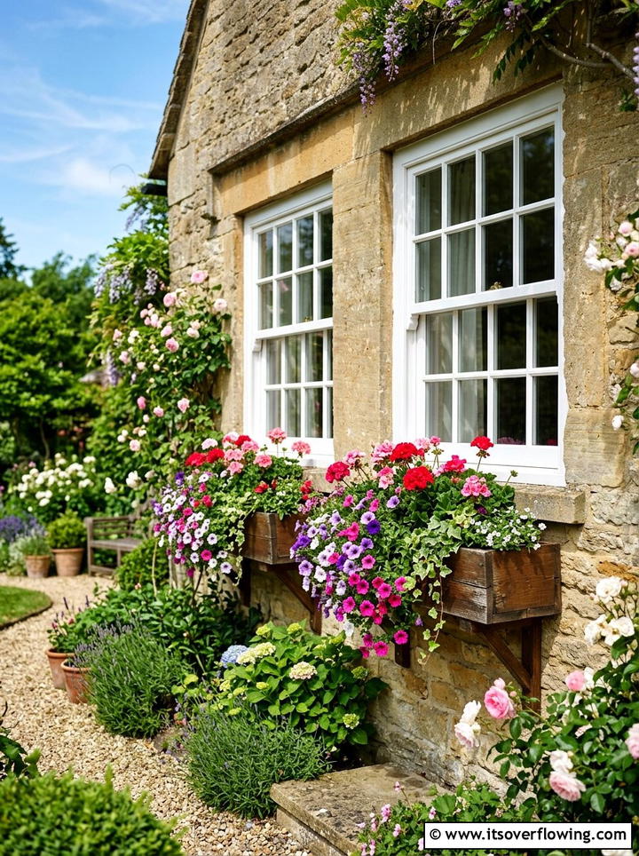 Window Box Flowers - 25 creative garden ideas with high impact curb appeal
