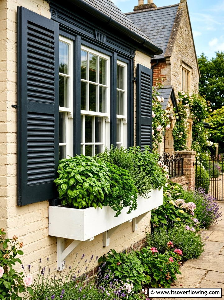 Window Box Herb Garden - 25 backyard decorating ideas with herb stations