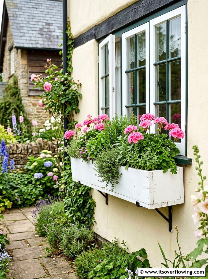 Window Box Planter - 25 small garden ideas for renters