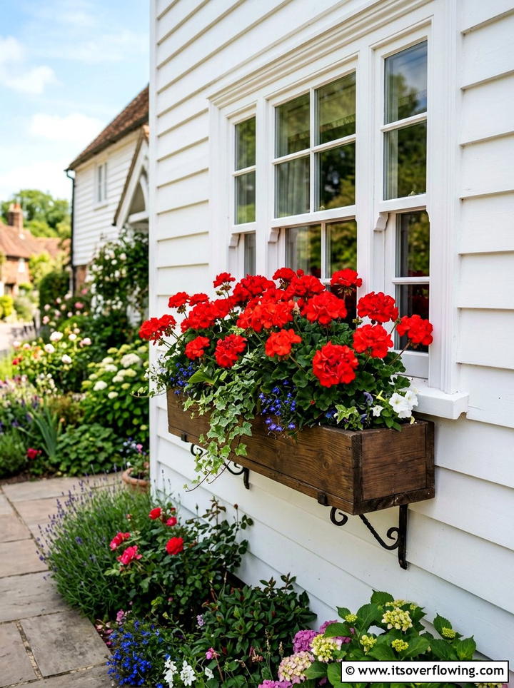 Window Box Planter - 25 cheap garden ideas with container gardening