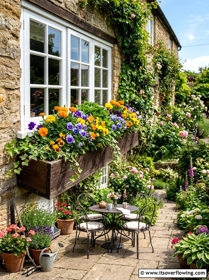 Window Box Planter - 25 creative garden ideas for patios