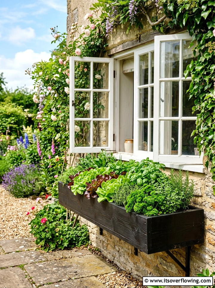 Window Box Vegetable Garden - 25 garden ideas with vegetables