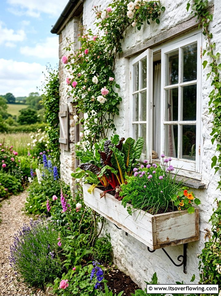 Window Box Vegetables - 25 small garden ideas with vegetables