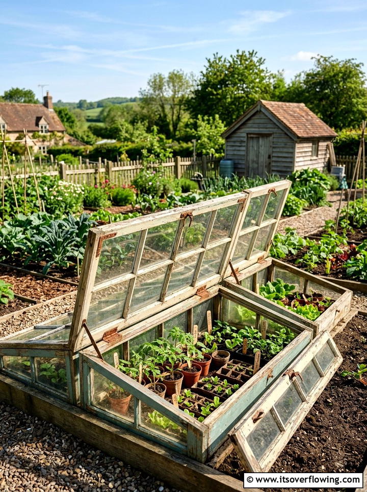 Window Frame Greenhouses - 25 recycled garden ideas with eco friendly decor