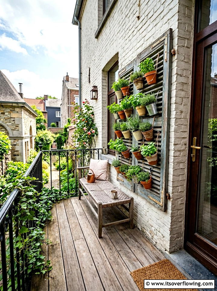 Window Shutter Rack - 25 reusing old things ideas for porch