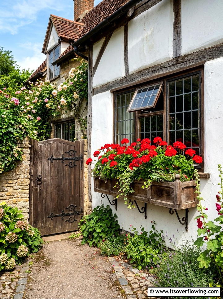 Window box frame - 25 upcycled garden ideas with old gates