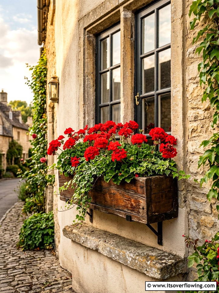 Window box from reclaimed wood - 25 upcycled garden ideas for narrow spaces