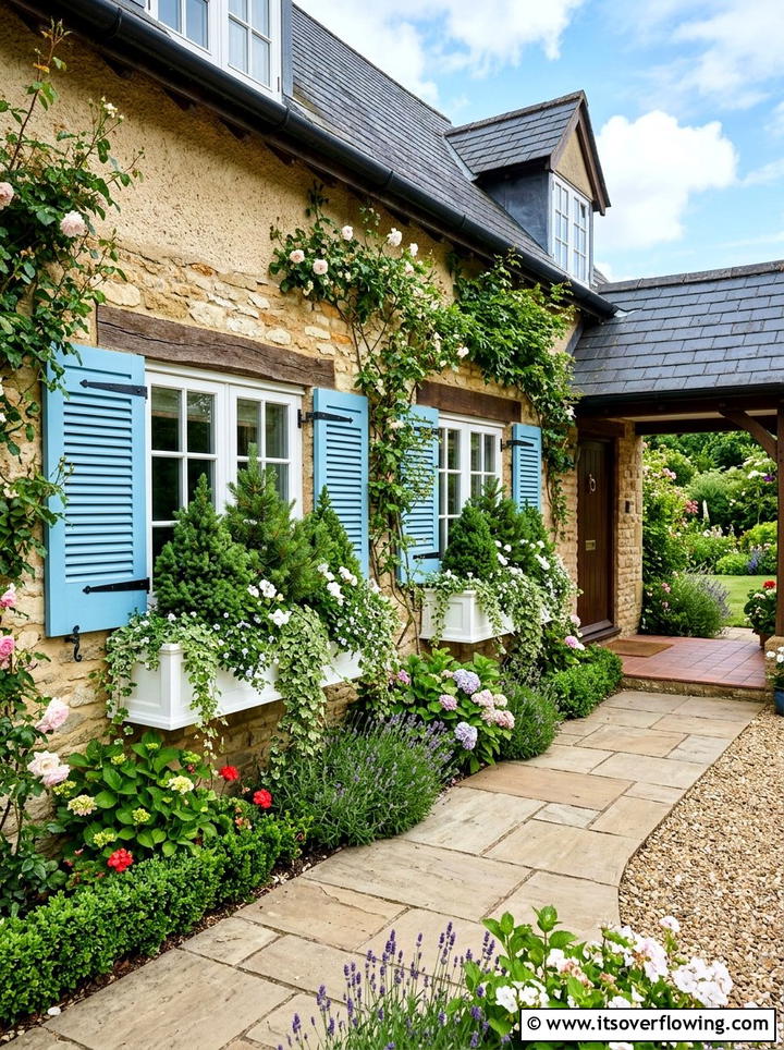 Window box greenery - 25 small garden ideas with low maintenance plants