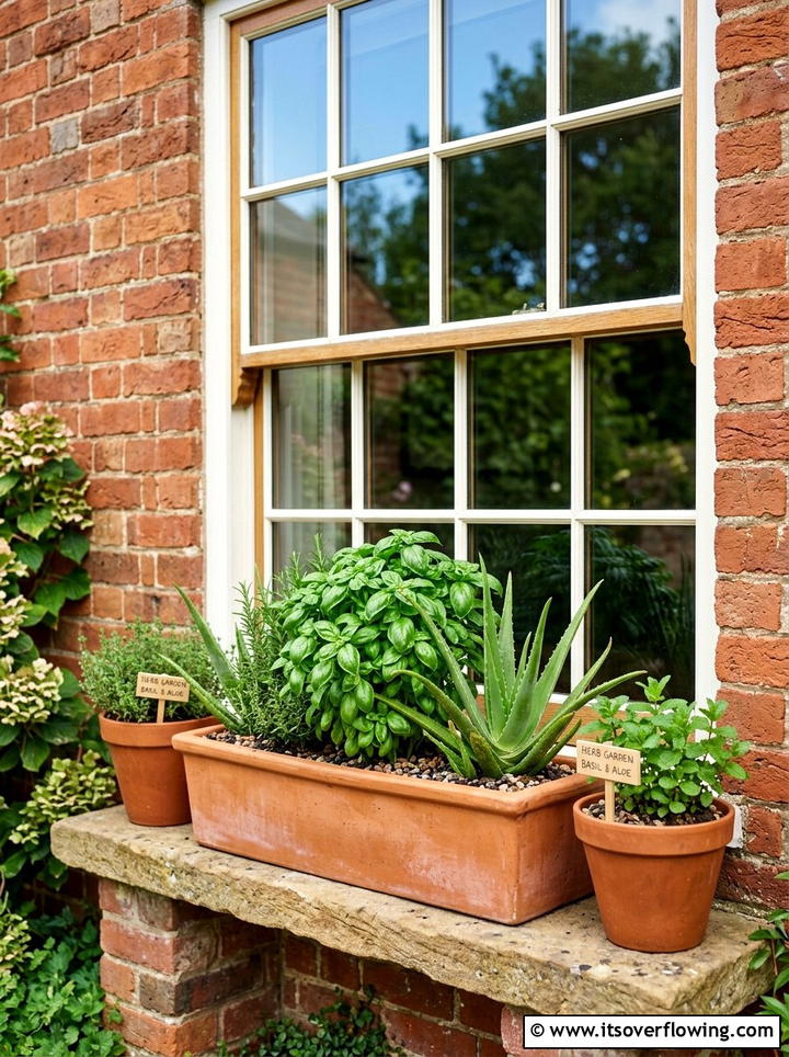 Window box medicinal herbs - 25 creative garden ideas with medicinal herbs