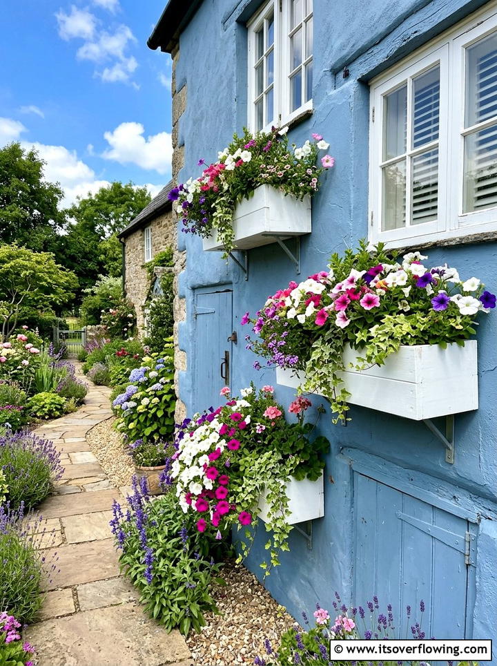 Window box planter - 25 small garden ideas with wall planters