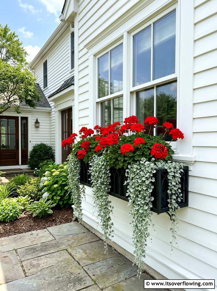Window box planter - 25 garden decor ideas for small gardens