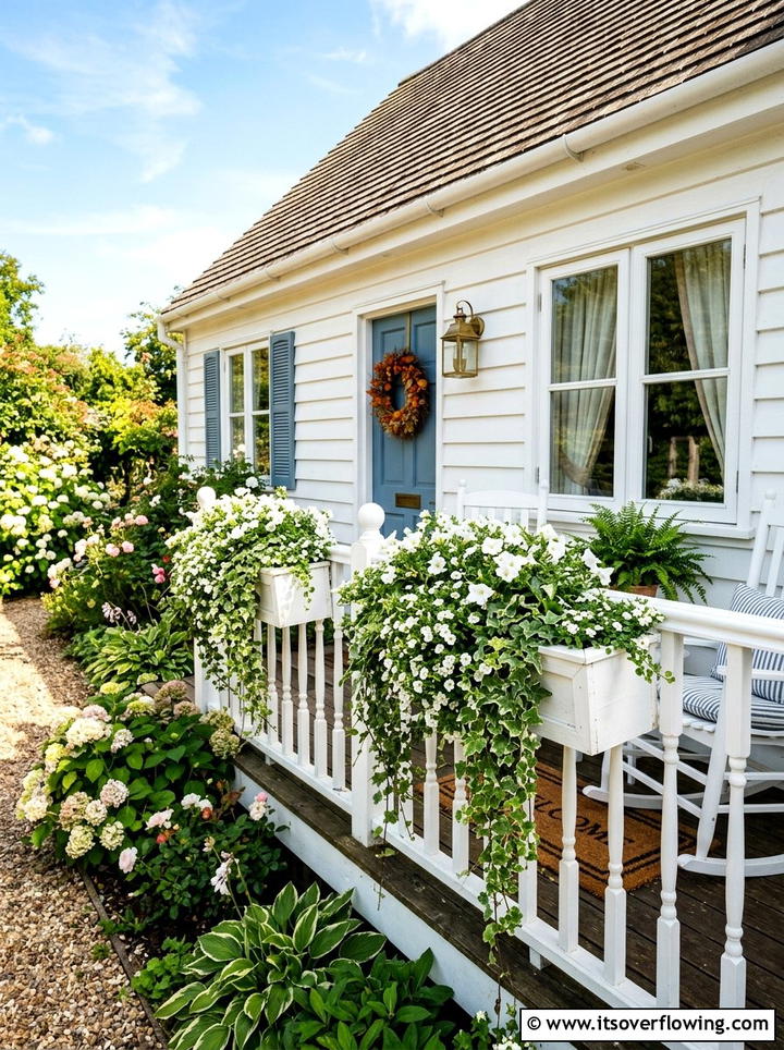 Window boxes for front porch - 25 front porch decor ideas with greenery