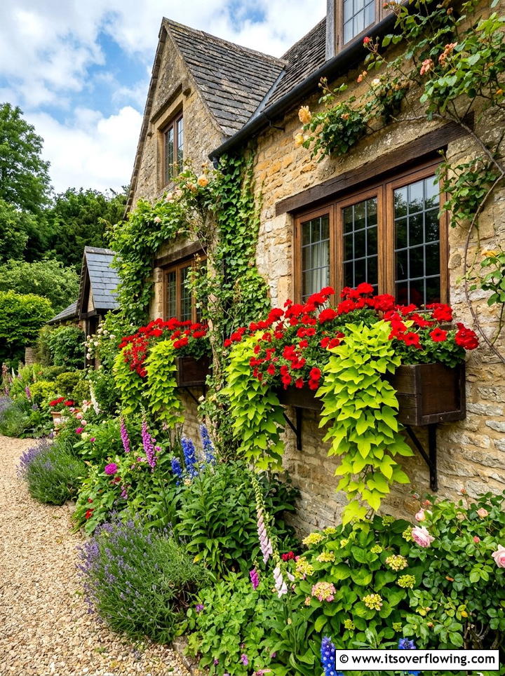 Window boxes - 25 garden decor ideas for cottage gardens