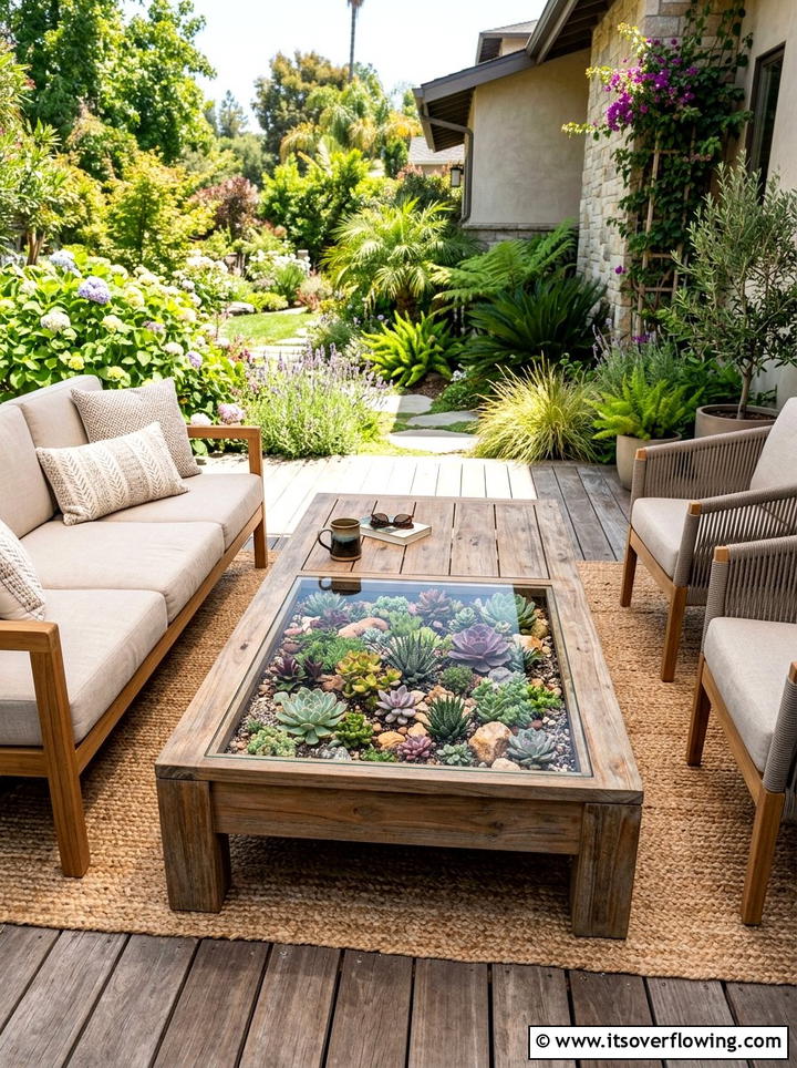 Window frame garden trellis - 25 recycled garden ideas with old furniture
