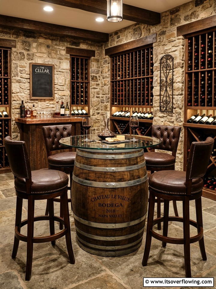 Wine Barrel - 25 reusing old things ideas for tables