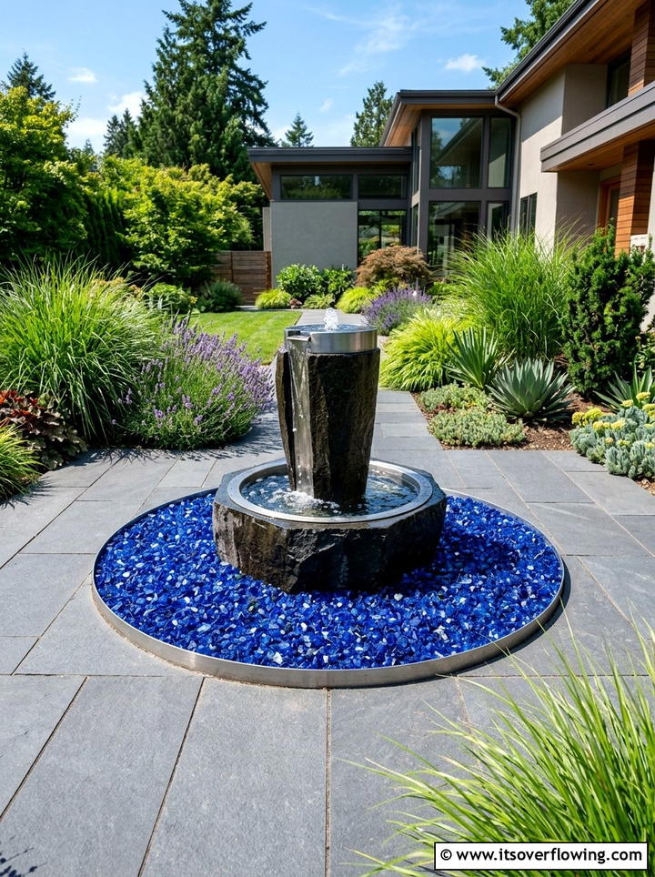 Wine Bottle Mulch - 25 upcycled garden ideas with wine bottles