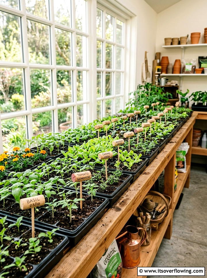 Wine Cork Plant Tags - 25 recycled garden ideas with garden markers
