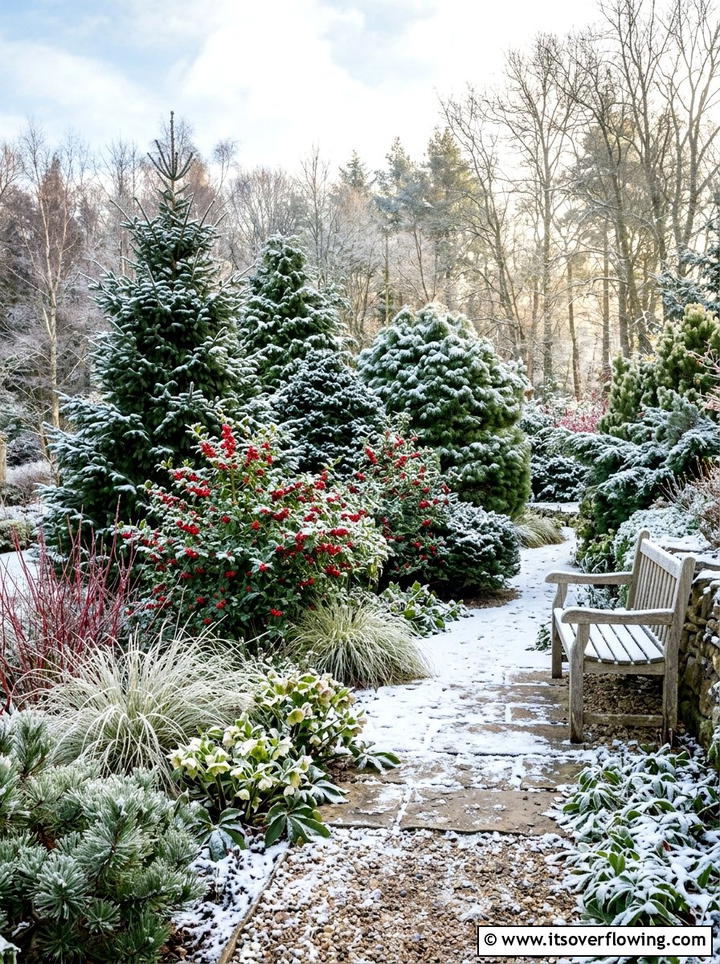 Winter Interest Garden - 25 garden ideas with evergreens