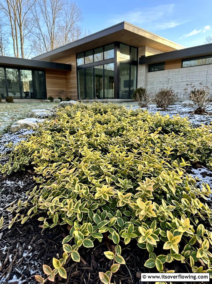 Wintercreeper Euonymus - 25 backyard ideas with ground cover plants