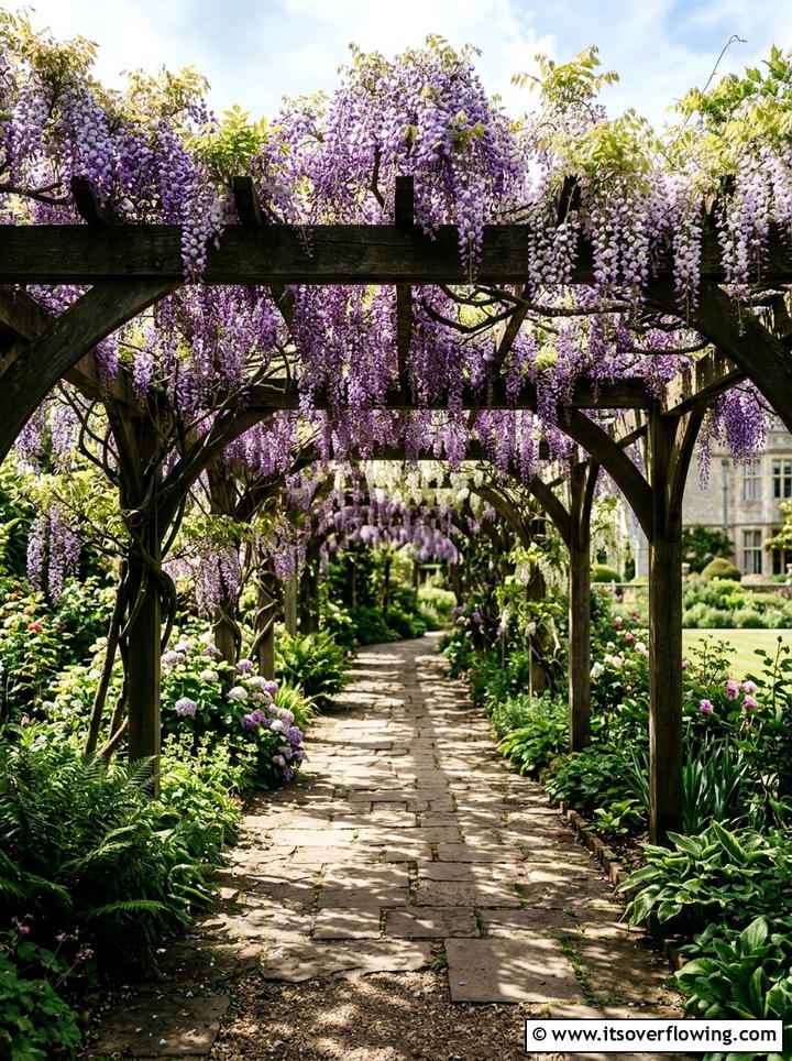 Wisteria Garden Tunnel - 25 creative garden ideas with trellis tunnel