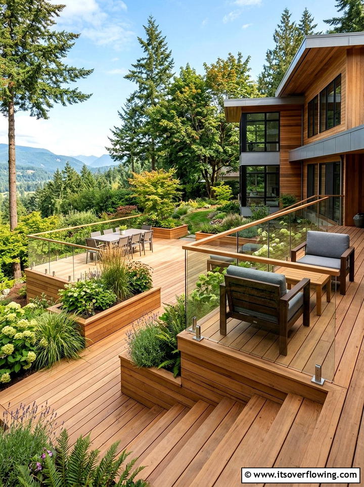 Wood Deck - 25 backyard ideas for spring makeovers