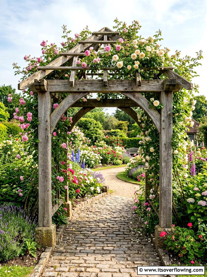 Wood Garden Arbor - 25 garden ideas with reclaimed wood