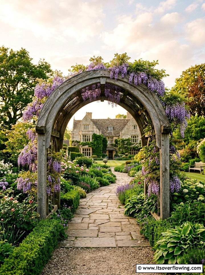 Wood Garden Archway - 25 garden ideas with reclaimed wood