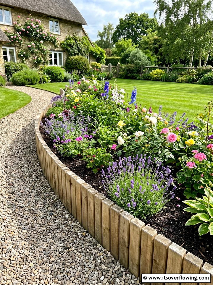 Wood Garden Edging - 25 garden ideas with reclaimed wood