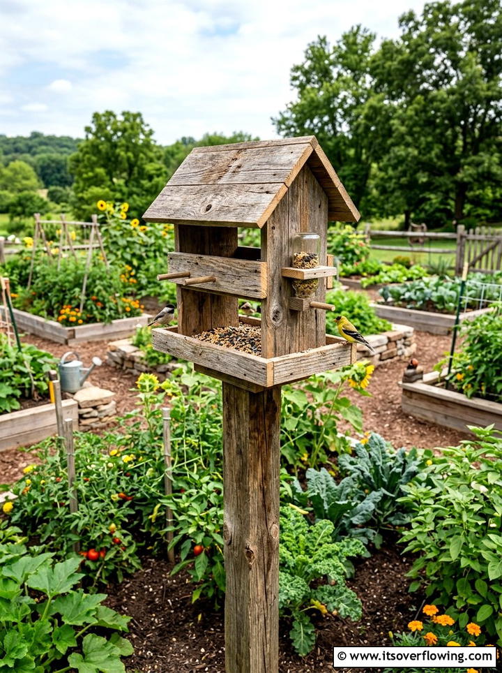 Wood Pallet Bird Feeder - 25 reusing old things ideas for bird feeders