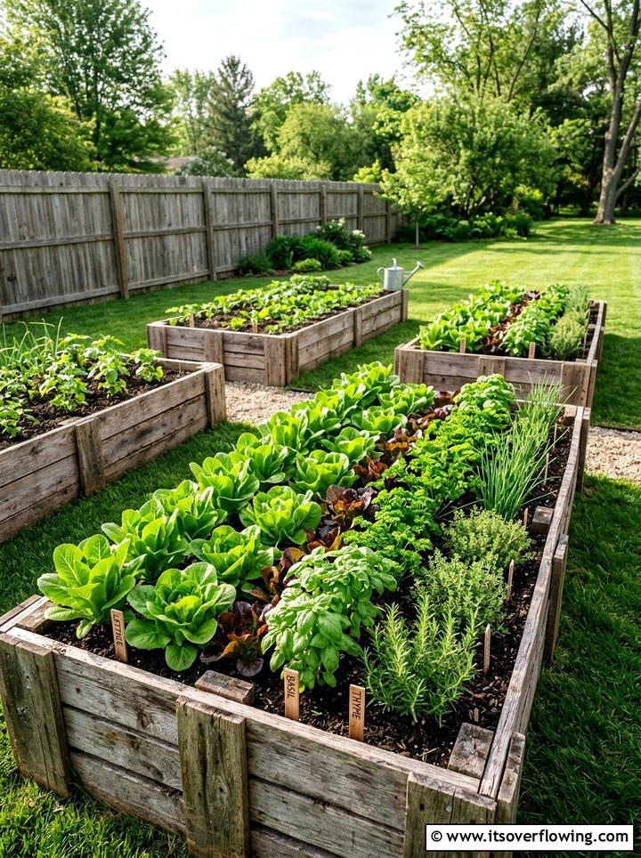 Wood Pallet Raised Bed - 25 cheap garden ideas with composting