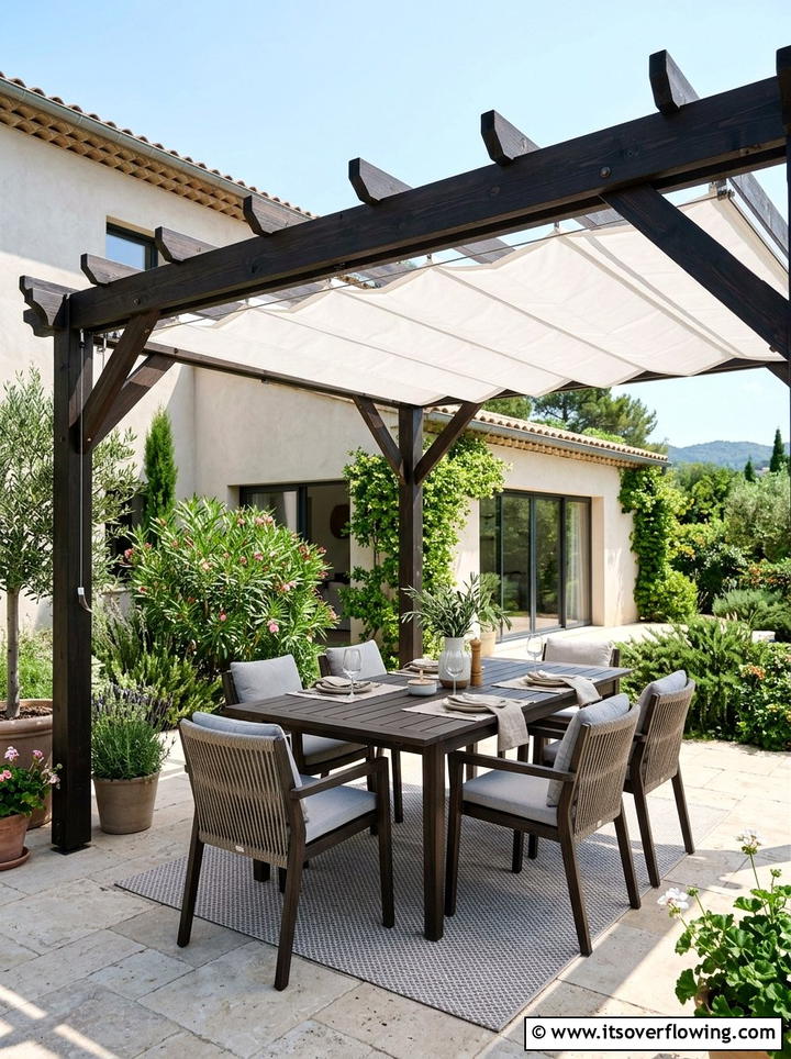 Wood Pergola With Canopy - 25 backyard decorating ideas with family friendly setup