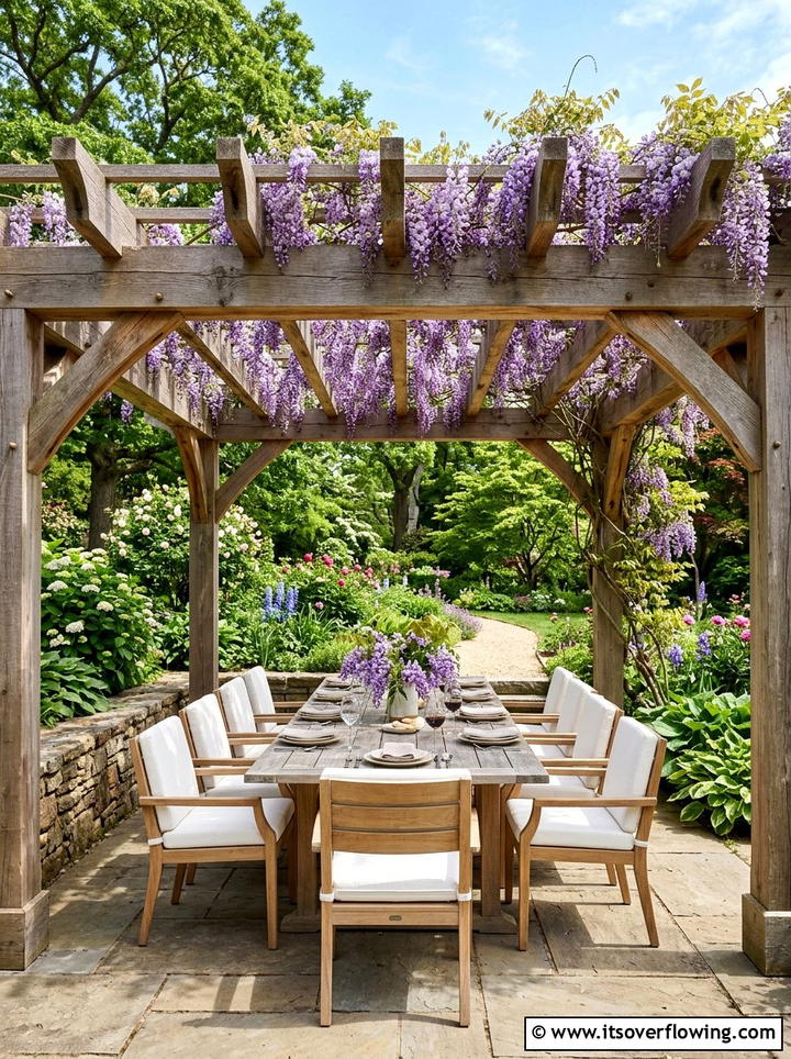Wood Pergola - 25 backyard decorating ideas with patio decor