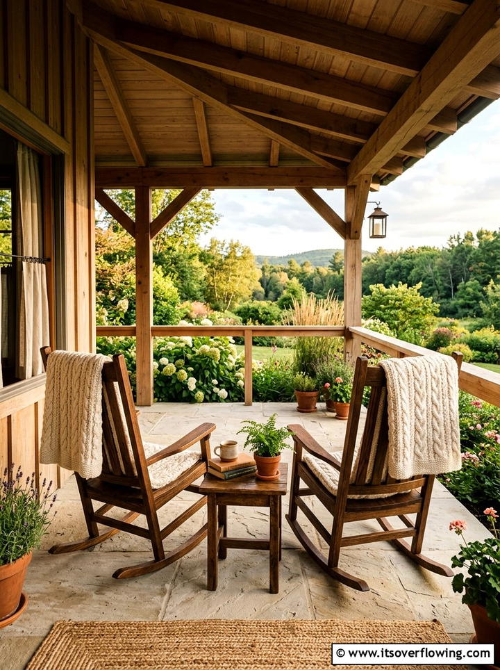 Wood Rocking Chair Porch - 25 front porch ideas with neutral decor