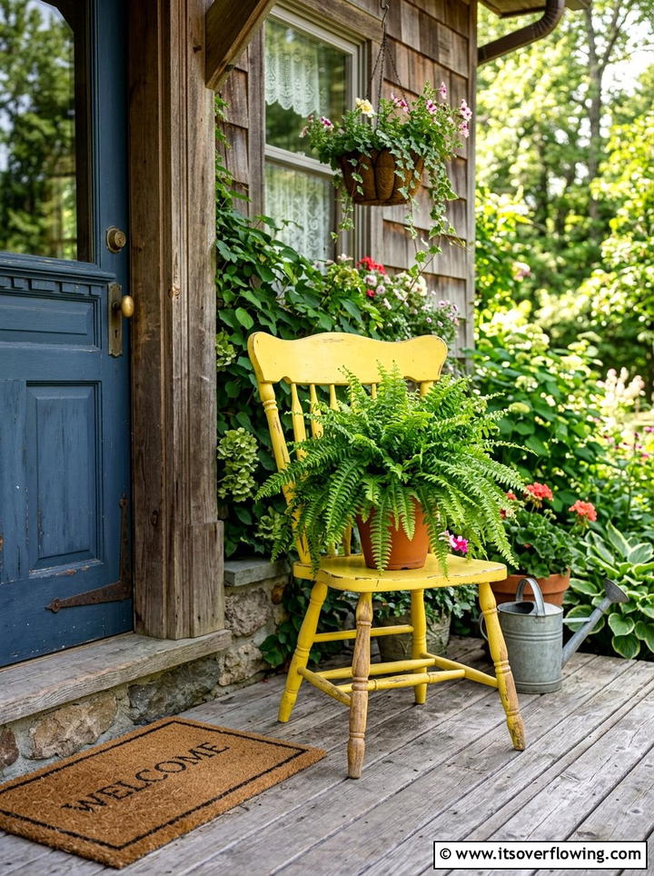 Wood door garden gate - 25 recycled garden ideas with old furniture