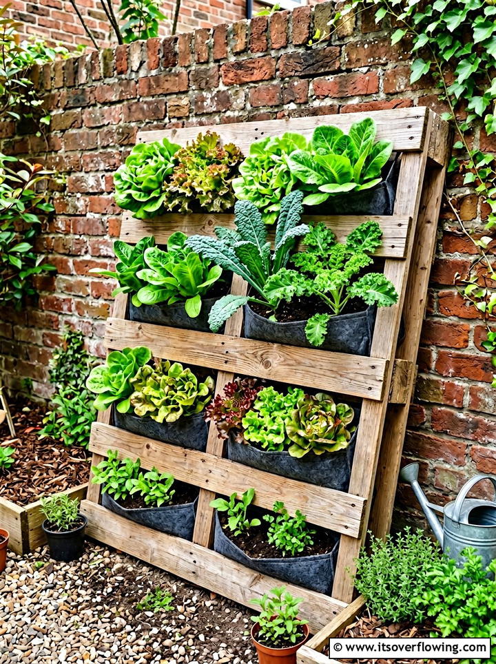 Wood pallet garden - 25 recycled garden ideas for school projects