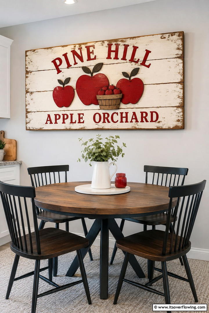 Wooden Apple Orchard Sign - 50 Wooden Fall Decor Ideas Roundup- Cozy Accents Galore
