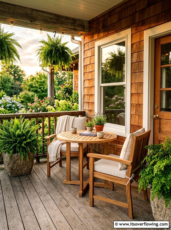 Wooden Bistro Set For Porch - 25 front porch ideas with bistro set