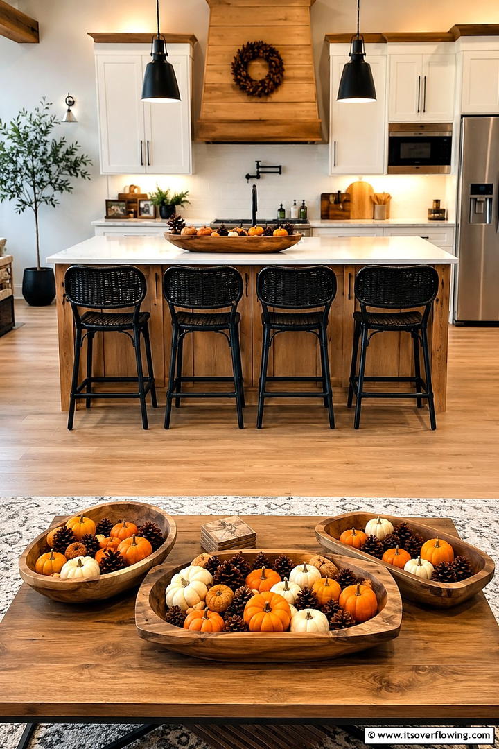 Wooden Bowl Collections - 50 Fall Decor Trends 2025 to Inspire Seasonal Style