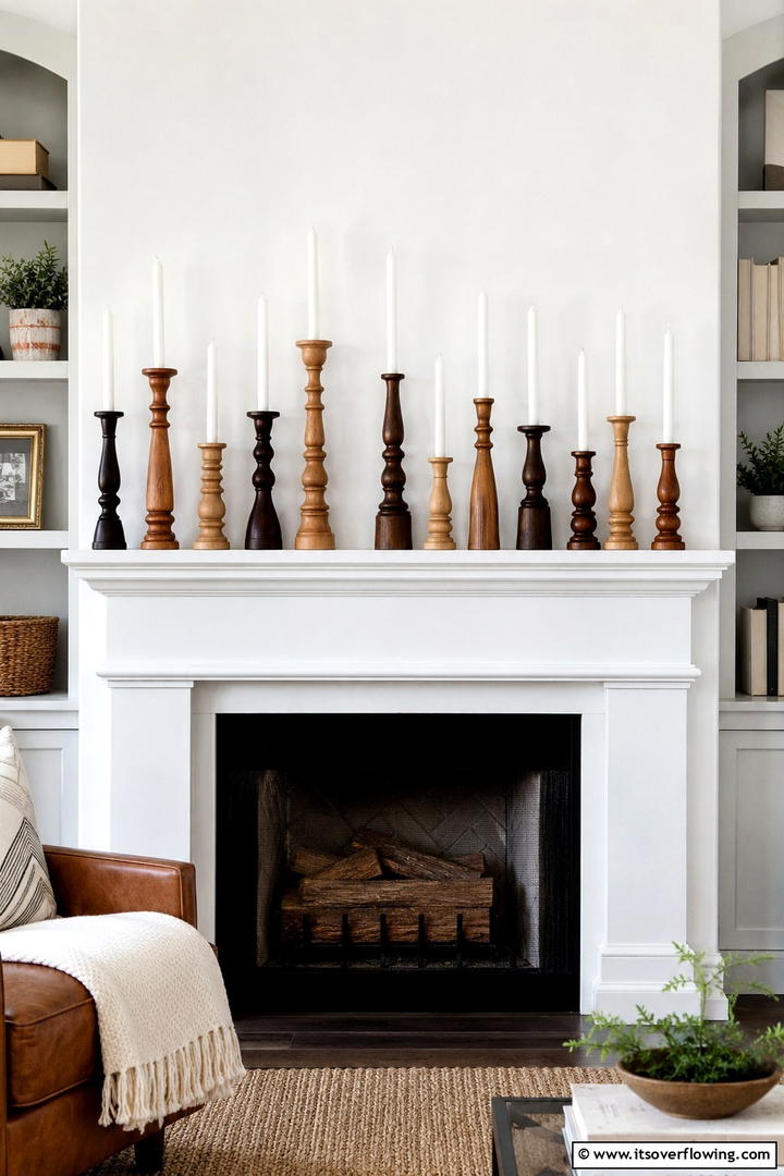 Wooden Candle Holders - 50 Fall Decor Trends 2025 to Inspire Seasonal Style