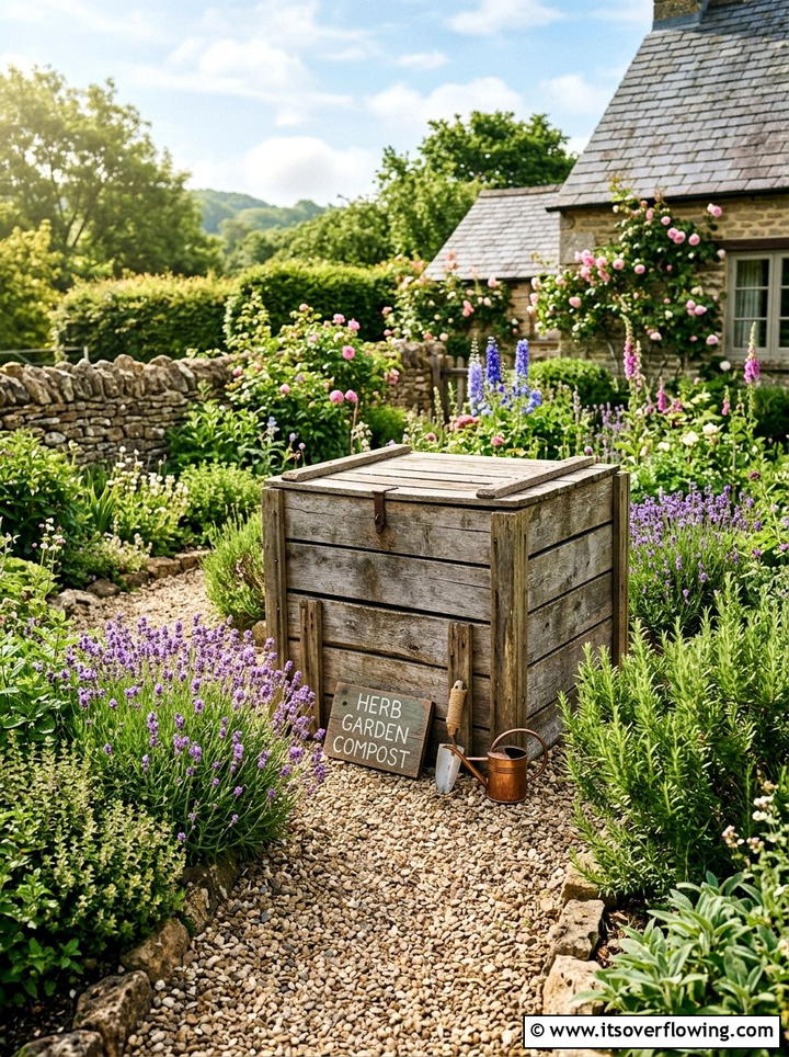 Wooden Crate Composter - 25 upcycled garden ideas with compost bins