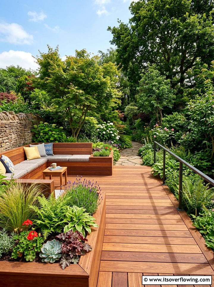 Wooden Decking Area - 25 garden decor ideas for modern gardens