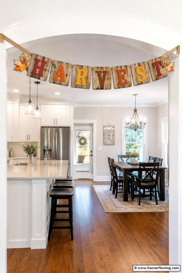 Wooden Fall Festival Banner - 50 Wooden Fall Decor Ideas Roundup- Cozy Accents Galore