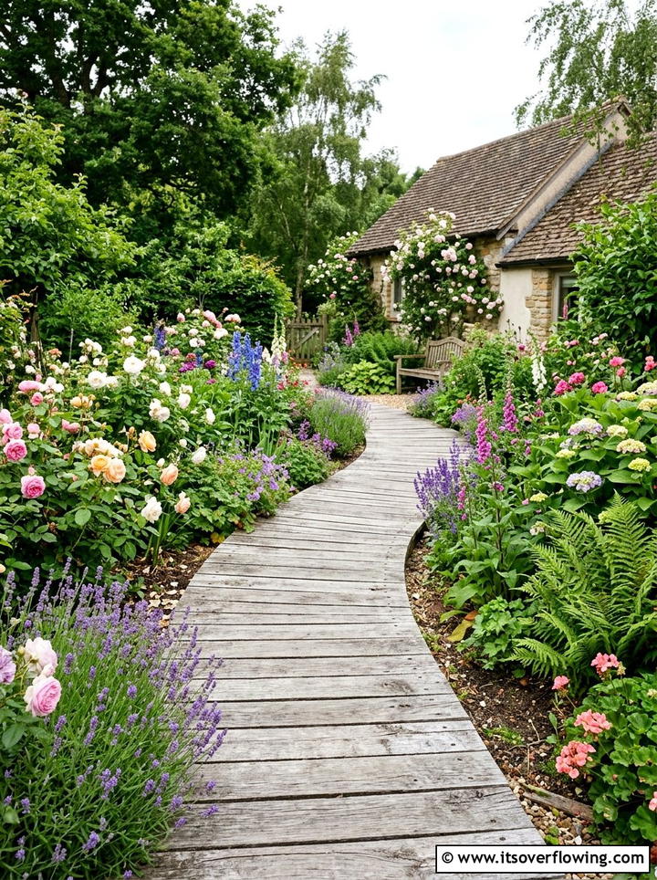 Wooden Garden Pathway - 25 upcycled garden ideas with old fence boards