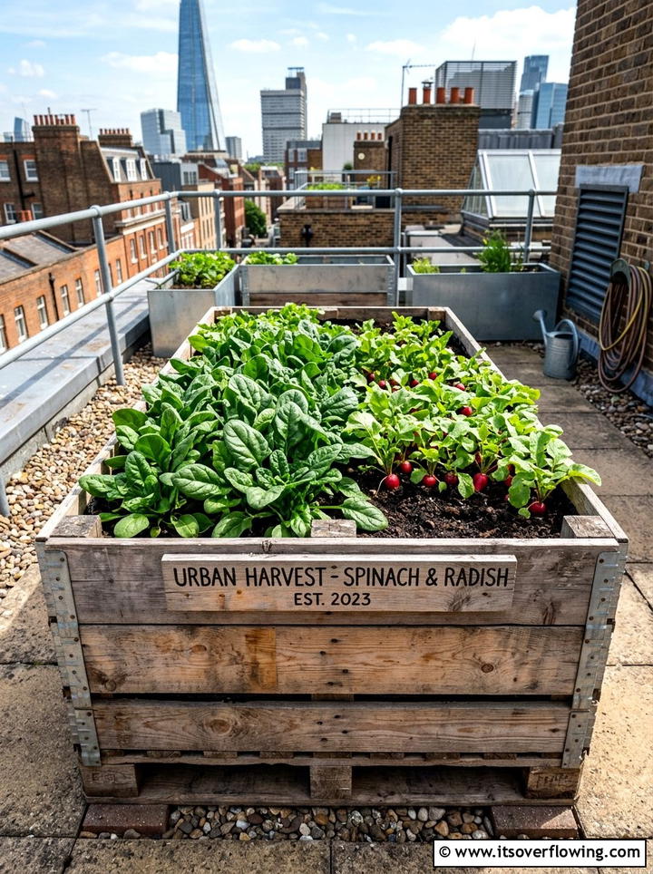 Wooden Pallet Crate - 25 upcycled garden ideas with raised beds