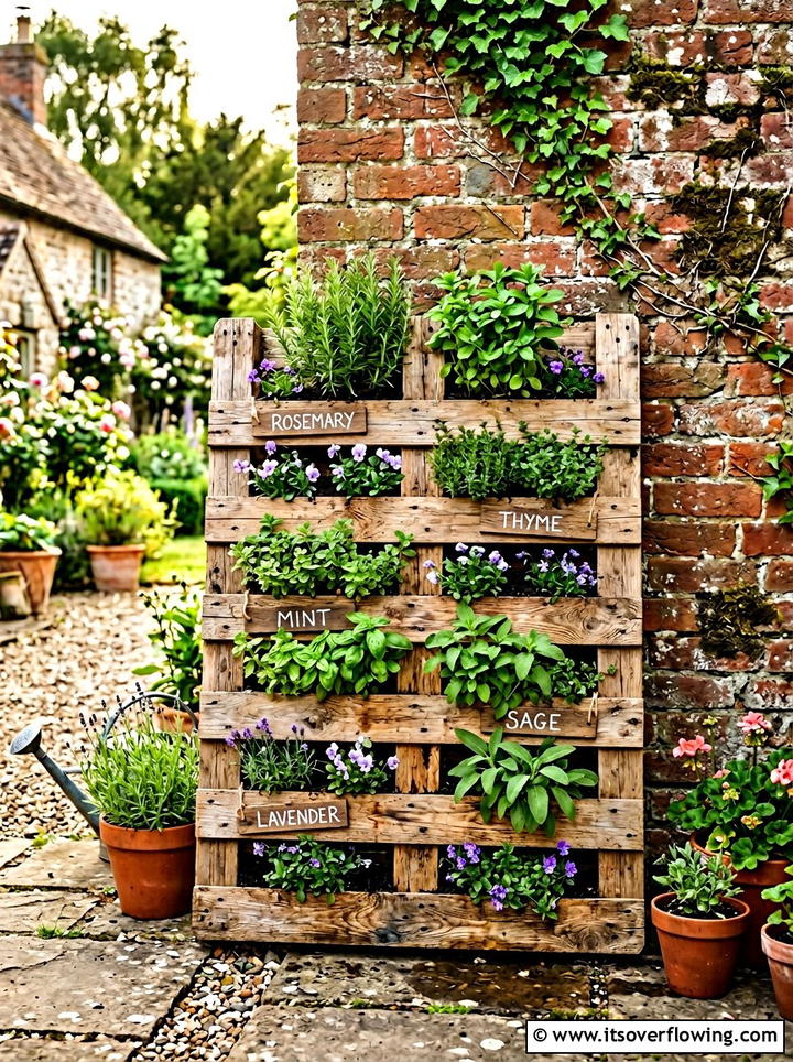 Wooden Pallet Garden - 25 cheap garden ideas with simple planters