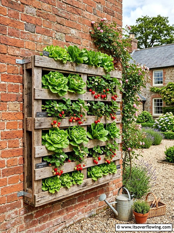 Wooden Pallet Garden - 25 small garden ideas with vertical planters