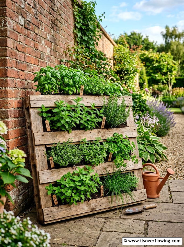 Wooden Pallet Garden - 25 cheap garden ideas with container gardening