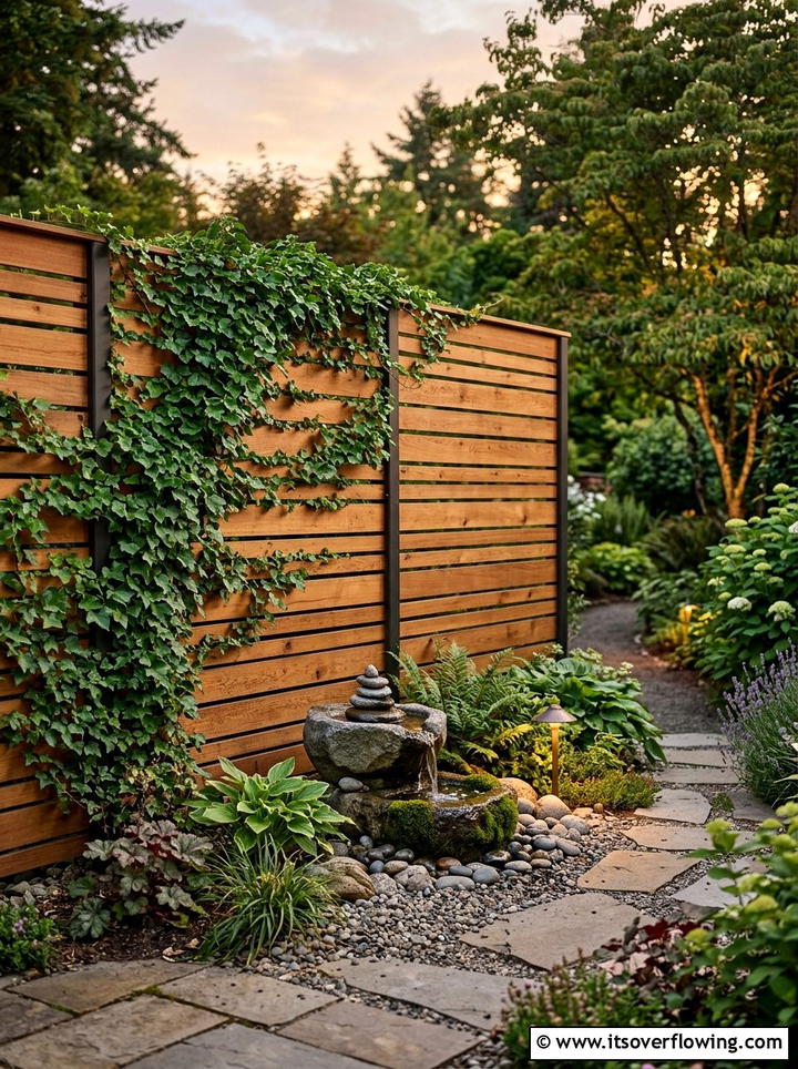 Wooden Privacy Screen - 25 garden ideas for family gatherings